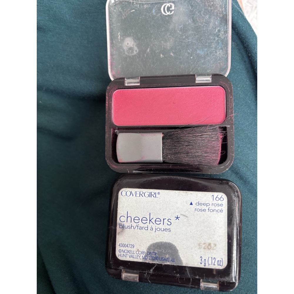 2 Covergirl Cheekers Blush - 166‎ Deep Rose - 0.12 oz. 3343